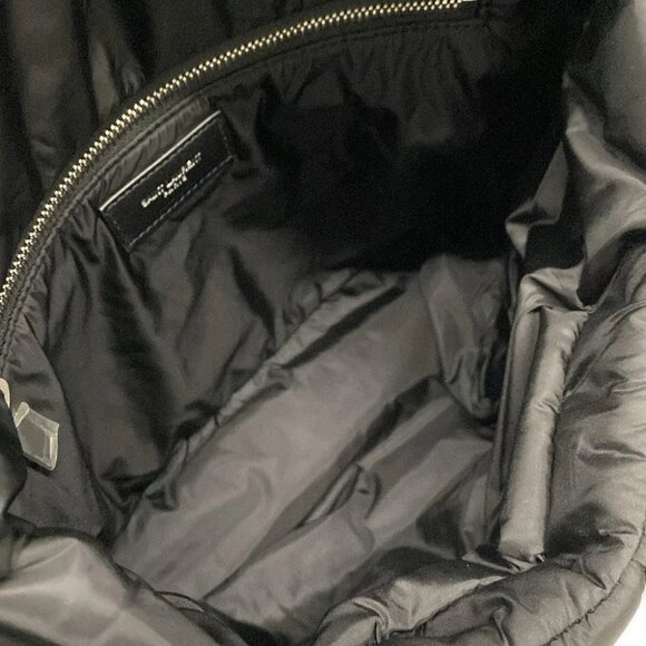 SAINT LAURENT PARIS Puffer Messenger Bag Black Nylon Shoulder Bag - Picture 9 of 15